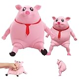 2Pack Stress Spielzeug Schwein Pig,Schweinchenförmiger Stressball Anti Stress Spielzeug für Erwachsene und Kinder Geeignet für Die Linderung von Angst und Stress Ball Können Emotionen zu Regulieren