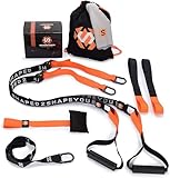 Septagon Sports® Premium Sling Trainer Set V.2025 Suspension Trainer mit Handtuch, Rucksackbeutel und Trainingsbuch - Schlingentrainer für Functional Training mit Türanker + Qualitätszertifikat