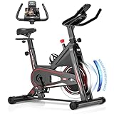 [Aktualisiert] Heimtrainer Fahrrad, DMASUN Ergometer Hometrainer Fahrrad mit Einstellbarem Magnetischem Widerstand, Kardio Training Indoor Cycling Bike Höhenverstellbar, Fitnessbike 160kg Belastbar