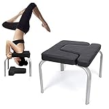 WUPYI2018 Yoga Inversionsstuhl, Yoga-Hocker, Yoga-Kopfstandbank, ideal für Workout, Stressabbau und Fitness, Schwarz