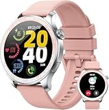 Smartwatch Damen, 1.43″ AMOLED-Display Touch Smart Watch mit Bluetooth-Anrufe, 100+ Sportmodi Fitnessuhr IP68 Wasserdicht Sportuhr, Fitness Tracker mit Herzfrequenz SpO2 Schrittzähler Schlafmonitor
