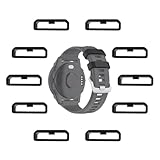 MTHGH 22mm Uhrenarmband-Schlaufen für Garmin Fenix 7/6/5 /Forerunner 965/955/945/935/745/265/255 Befestigungsringe [10 Stück], Weiches Silikon Ersatz sichere Ringe Verbindungshalter Schleife