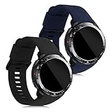 kwmobile 2X Sportarmband kompatibel mit Honor Watch GS Pro Armband - Fitnesstracker Band Set aus TPU Silikon