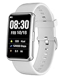 Cloudpoem 1,47 Zoll Touchscreen Smartwatch Schrittzähler Uhr Ohne App Bluetooth und Handy für Gehen Laufen mit Schlafmonitor,Kalorien,Wecker,Stoppuhr IP68 Wasserdichter für Damen Herren Kinder