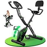 SLUNSE Neu Heimtrainer Fahrrad, 3-in-1 Hometrainer Fahrrad mit Handpulsmessung, Magnetisches Ergometer Heimtrainer mit Bequemem Sitzkissen, Leise & Bequem, 155kg Tragfähig, Home Trainer
