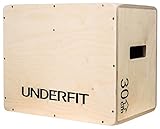 UNDERFIT Plyometrische Sprungbox Holzplattform für Crossfit - Plyo Box - Ihr praktisches Sportgerät für zu Hause - Den Schwierigkeitsgrad an Ihre Bedürfnisse und Möglichkeiten anpassen (50x40x30cm)