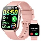 Hendari Smartwatch Damen Herren, 1,96'' Zoll Touchscreen Smart Watch mit Telefonfunktion, 140+Sportmodi Fitnessuhr IP68 Wasserdicht, Sportuhr mit Puls-Schlaf-Monitor Schrittzähler, Uhr für Android iOS