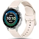 Issinlky Armband für Garmin Vivoactive 4S/Venu 2S/Venu 3S/Vivomove 3S, 18mm Silikonarmband für Fossil Damen Gen 6/5E/Q Venture HR Gen 4/3