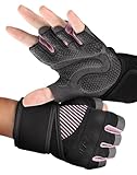 COFIT Fitness Handschuhe für Damen und Herren, Atmungsaktive Trainingshandschuhe rutschfeste Gewichtheben Handschuhe mit Handgelenk Unterstützung für Gym Übung, Krafttraining, Bodybuilding - Rosa S