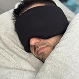Ayus Wellness Schlafmaske aus Bio-Baumwolle - Vegan, lichtblockierend, atmungsaktiv, ideal zur Verbesserung der Schlafqualität
