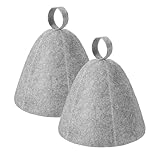 Diffaxy 2 Stück Saunahute, Sauna Mütze für Damen und Herren, Dampfbad-Sauna hut Duschhaube, Gute Qualität Saunamütze, Filzhut Sauna Lustig Mütz Saunazubehör