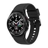 Samsung Galaxy Watch4 Classic, Runde Bluetooth Smartwatch, Wear OS, drehbare Lünette, Fitnessuhr, Fitness-Tracker, 42 mm, Black inkl. 36 Monate Herstellergarantie [Exkl. bei Amazon]