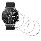 iDaPro [4Pcs Displayschutz schutzfolie für HUAWEI Watch GT 2 Pro GT2 Pro,Hartglas,9H Härte Glas,Kratzfest,Blasenschutz,Anti-Fingerabdruck,Einfache Installation