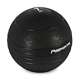 MSPORTS Slam Ball Premium Gewichtsball 3-20 kg Wall-Ball Medizinball (7 kg - Schwarz)