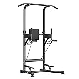 Botifly Power Tower Dip Station Klimmzugstange Freistehend Höhenverstellbar von 159-233cm Multifunktionale Kraftstation Kraftturm Trainingsgerät für Zuhause Pull Up Bar