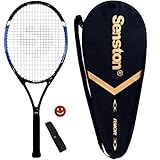 Senston Tennisschläger, 68,6 cm, für Unisex, Anfänger und Freizeitspieler, guter Griff mit Tennistasche und Vibrationsdämpfer