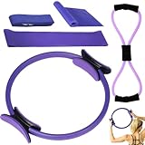HBSFBH Pilates Yoga Ring, Pilates Kit für Frauen, Pilates Rings Kit Für Frauen, Yoga Widerstandsring, Yoga Ring Mit Doppelgriff, Widerstandsring, für Beine Arme und Oberschenkel Gewichtsverlust