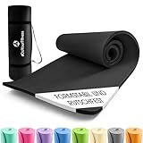 #DoYourFitness x World Fitness | Fitnessmatte 'Yamuna' | 183x61x1,5cm | Phthalatfrei & rutschfest | Gymnastikmatte ideal für Yoga, Pilates, Fitness, Outdoor im Studio & zu Hause | Schwarz