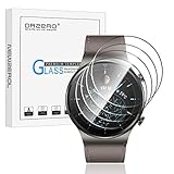 NEWZEROL 4 Stück Display Glasschutz Schutzfolie Kompatible für Huawei Watch GT 2 Pro,Huawei gt2 Pro Classic,Sport 46mm, 2.5D Arc Edges 9H Glas Displayschutz Anti-Kratzer blasenfrei Glas Schutzfolie