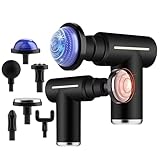 SINUPowerGun – Elektrische Massagepistole mit Wärme- & Kältetherapie, 6 Aufsätze, leiser 40W Motor, 3200RPM, Tiefengewebe-Massagegerät für Muskeln, Regeneration & Schmerzlinderung