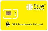 SIM-Karte für Smartwatch/Smartwatch mit GPS-Tracker – Mobile – mit globaler Abdeckung und Netzwerk für mehrere Betreiber GSM/2G/3G/4G, ohne Feste Kosten. 60 € Guthaben inklusive