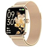 Smartwatch Damen Herren mit Telefonfunktion, 1,85' Fitnessuhr Smart Watch, 100+ Sportmodi Fitness Tracker mit Herzfrequenz/SpO2/Schlaf Monitor Schrittzähler, IP68 Wasserdicht Sportuhr für iOS Android