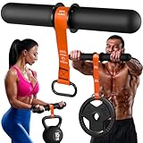 FitBeast Unterarmtrainer & Unterarmtrainer, Handgelenkroller mit dickerem Griff, Unterarmkrafttrainer mit verstellbarem Gurt - ideal für Griffkraft, Muskelaufbau, Rehabilitation (Orange)