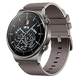 HUAWEI WATCH GT 2 Pro Smartwatch, 1,39 Zoll AMOLED HD-Touchscreen, 2 Wochen Akkulaufzeit, GPS & GLONASS, SpO2, 100+Trainingsmodi, Bluetooth-Anrufe, Herzfrequenzmessung, Deutsche Version, Nebula Gray