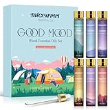 Migcaput Ätherische Öle Set 6X10ml, Natürliche Gebrauchsfertige Aromatherapie Öle Duftöle für Diffuser, Entspannung, Schlaf, Gleichgewicht, Lufterfrischung, Ruhe