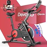 Devoko Heimtrainer Fahrrad Profi Leises Hometrainer Fahrrad mit magnetischem Widerstand Indoor mit LCD-Monitor Idoor Bike mit weichem Sitzbezug 150kg
