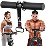 FitBeast Unterarmtrainer und Handgelenk-Roller – Unterarmkrafttrainer mit verdickten rutschfesten Griffen und verstellbarem Riemen, perfekt für Stärkung der Griffkraft, Muskelaufbau (Schwarz)