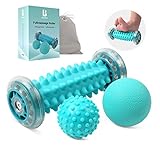 BOENFU Igelball Fußmassage Ball 3er Set Fußmassage Roller Faszienball für Füße, Innovativer Fußmassageroller Fuß Igelball zur Linderung von Muskelkater