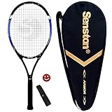 Senston Tennisschläger, 68,6 cm, für Unisex, Anfänger und Freizeitspieler, guter Griff mit Tennistasche und Vibrationsdämpfer