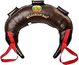 Suples Bulgarische Tasche Original - Leder Größe M (11,8 kg), hergestellt, einschließlich des Anleitungsvideos des Erfinders Ivan Ivanov (Wrestling, Fitness)