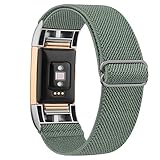 Wanme Ersatzarmband für Fitbit Charge 2 für Damen/Herren, elastisches Ersatzarmband für Fitbit Charge 2 (1 Packung), verstellbare Sport-Armbänder für Fitbit Charge 2