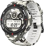 Amazfit Smartwatch T-Rex 1,3 Zoll Outdoor digitale Uhr wasserdichte Sportuhr mit militärischem Qualitätsstandard, GPS, Schlafmonitor, 14 Sportmodi