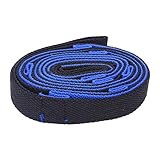 Dilwe Training Stretchriemen für Yoga -Flexibilität, Nylonmaterial, 2 M Yoga -Stretchseil, Lila + Schwarz (blau und schwarz)