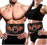 COODAY EMS Trainingsgerät, EMS Bauchmuskeltrainer,Elektrischer EMS-Bauchmuskeltrainer-Gürtel mit 19 Programmen,Bauchtrainer Ganzkörper ABS/Bauch/Arm/Po Trainer, Männer und Frauen