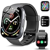 Smartwatch Herren Damen mit Bluetooth Anrufe, 1.95' HD Fitnessuhr mit Pulsuhr/Schlafmonitor, 112+ Sportmodi Smart Watch, Fitness Tracker mit Schrittzähler, IP68 Wasserdicht Sportuhr für Android iOS