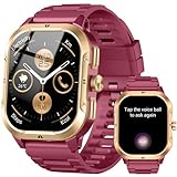 Jugeman Militär Smartwatch Herren Damen, 2,06' HD Smart Watch mit GPS, 110+ Sportmodi, Sportuhr mit Schrittzähler Herzfrequenz Schlafmonitor, IP68 Wasserdicht, für Android und iOS