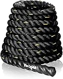 Yes4All Battle Rope 38 mm Durchmesser Poly Dacron 9m, 12m, 15m Länge Workout Rope EJ7F