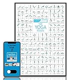 CLEAN SPORTS® Yoga Poster DIN A2 168 Posen und Asanas, Zubehör für Yoga-Studios und Zuhause, perfekte Geschenkidee, Chakra Übungen für Anfänger und Profis inkl. Yogamusik | ungerahmt