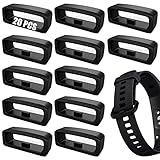 20 Stück Silikon Uhrenarmband Schlaufe Ersatz Uhrenarmband Band LoopsUhrenarmband Schlaufe mit Garmin Forerunner 235 935 735XT/Fenix 5/6/7/Samsung Sportuhr Sportband