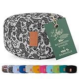 #DoYourYoga rundes Yogabolster - waschbarer Bezug, Bio-Buchweizenschalen (KBA) Füllung, 30 x 15 cm, Yoga Kissen für Yin Yoga & Meditation - Style (3)