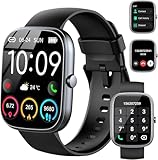 Smartwatch Herren Damen, 1.91' HD Fitnessuhr mit Telefonfunktion, 110+ Sportmodi Fitness Tracker, Smart Watch mit Schrittzähler Herzfrequenz Schlafmonitor, IP68 Wasserdicht Sportuhr für Android iOS