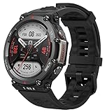 Amazfit T-Rex 2 47mm Outdoor Smartwatch, Multisport-GPS-Fitnessuhr, 10 ATM wasserdichte militärische Sportuhr mit Höhenmesser, Barometer, Kompass, Herzfrequenz- und SpO2-Überwachung