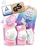 99FLIPS Knieschoner Kinder Schoner Inliner Kinder - Inliner Schoner Set - Protektoren - Knie und Ellenbogenschützer - Größe XS PINK - Knieschützer Skateboard, Scooter, Rollschuhe