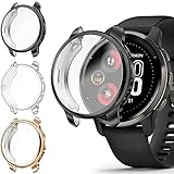 Fintie Hülle Kompatibel mit Garmin Venu 2 Plus, [3 Stück] Weiche TPU Displayschutz Schutz Gehäuse Abdeckung