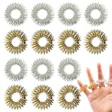 14 Stück Akupressur Ring,Massageringe Für Finger,Arthroroller Sensorische Fingermassagering,Akkupressurarmbänder,Anti Stress Ring,Akupressur Armband,Ideal Zur Förderung Der Blutzirkulation Den Fingern