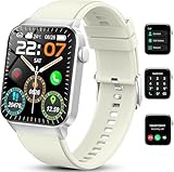 Smartwatch Herren Damen, 1,85' HD Smartwatch Damen mit Telefonfunktion, Smart Watch Fitnessuhr 113+ Sportmodi, IP68 Wasserdicht, Sportuhr mit Herzfrequenz Schlafmonitor Schrittzähler, für Android iOS